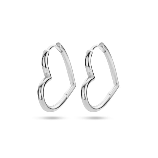 vDam Oorringen Hart Zilver Gerhodineerd 1336215