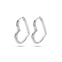 vDam Oorringen Hart Zilver Gerhodineerd 1336367