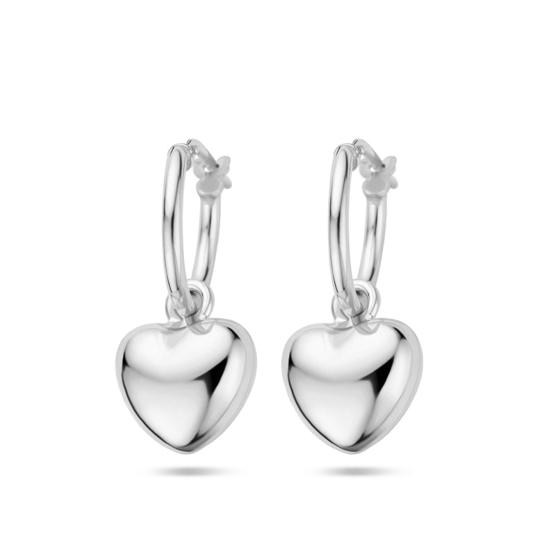 vDam Oorringen Hart Zilver Gerhodineerd 1337747