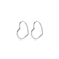 vDam Oorringen Hart Zilver Gerhodineerd 1338379