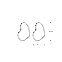 vDam Oorringen Hart Zilver Gerhodineerd 1338379