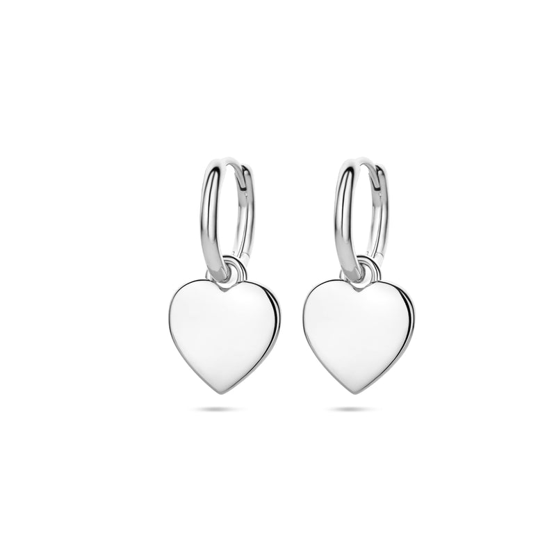 vDam Oorringen Hartje 19 Mm Zilver Gerhodineerd 1340885