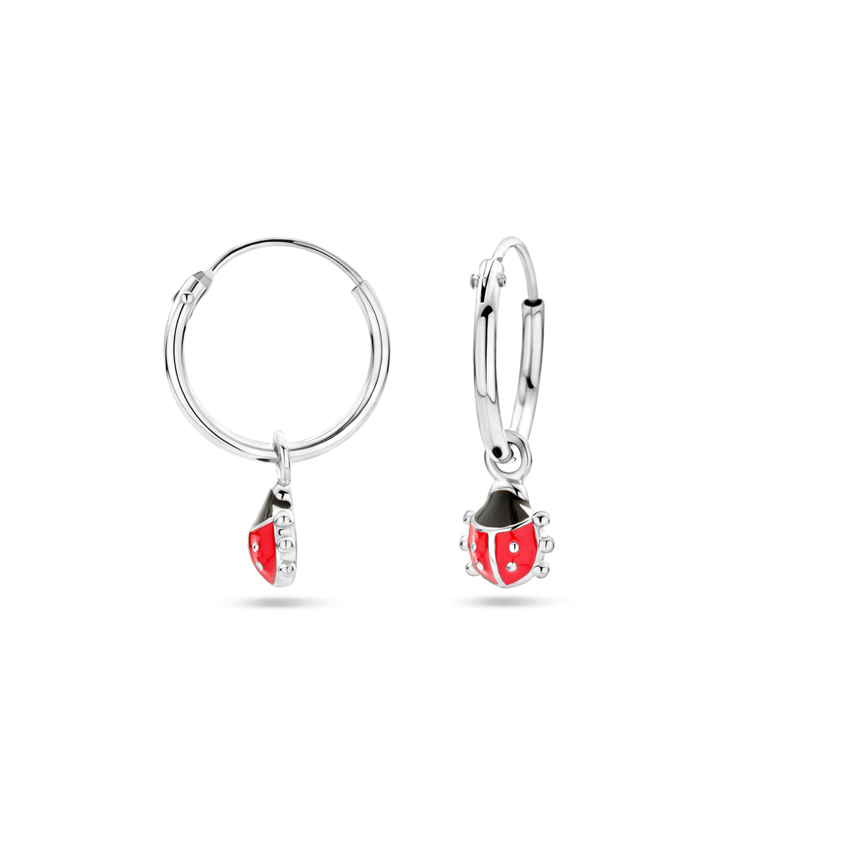 vDam Oorringen Kever Zilver Gerhodineerd 1337864