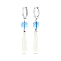 vDam Oorringen Kleursteen Zilver Gerhodineerd 1336680