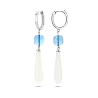 vDam Oorringen Kleursteen Zilver Gerhodineerd 1336680