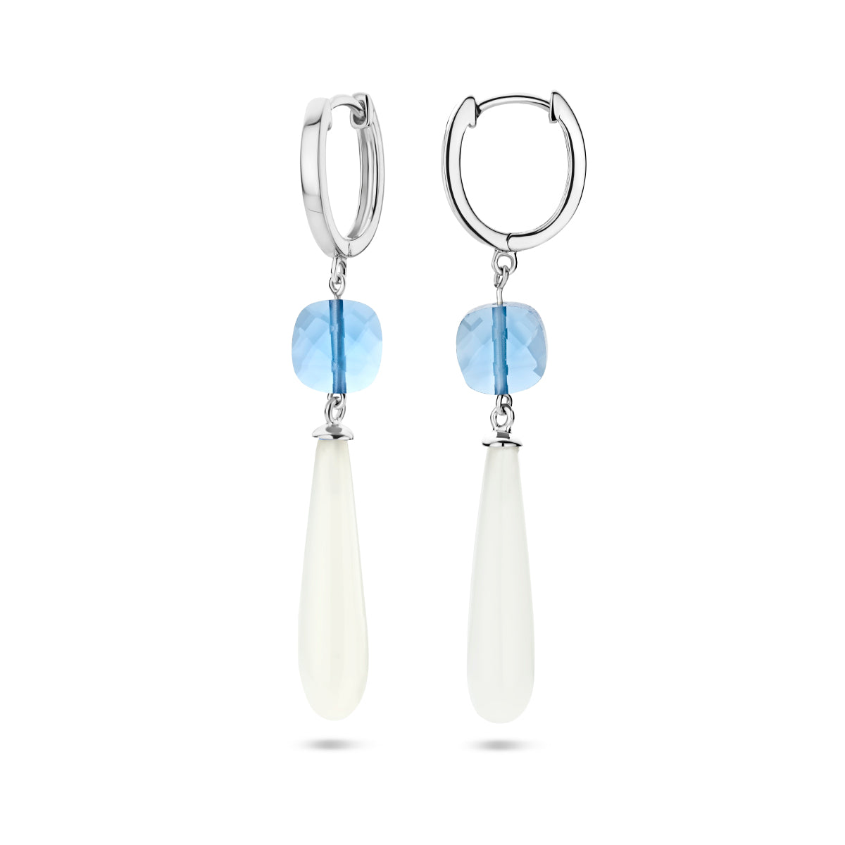 vDam Oorringen Kleursteen Zilver Gerhodineerd 1336680