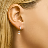 vDam Oorringen Kruis Zilver Gerhodineerd 1327917