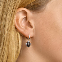 vDam Oorringen Onyx Zilver Gerhodineerd 1329194