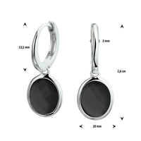 vDam Oorringen Onyx Zilver Gerhodineerd 1329194