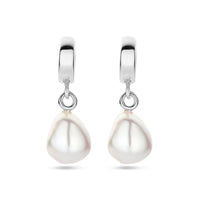 vDam Oorringen Parel 26 Mm Zilver Gerhodineerd 1339310