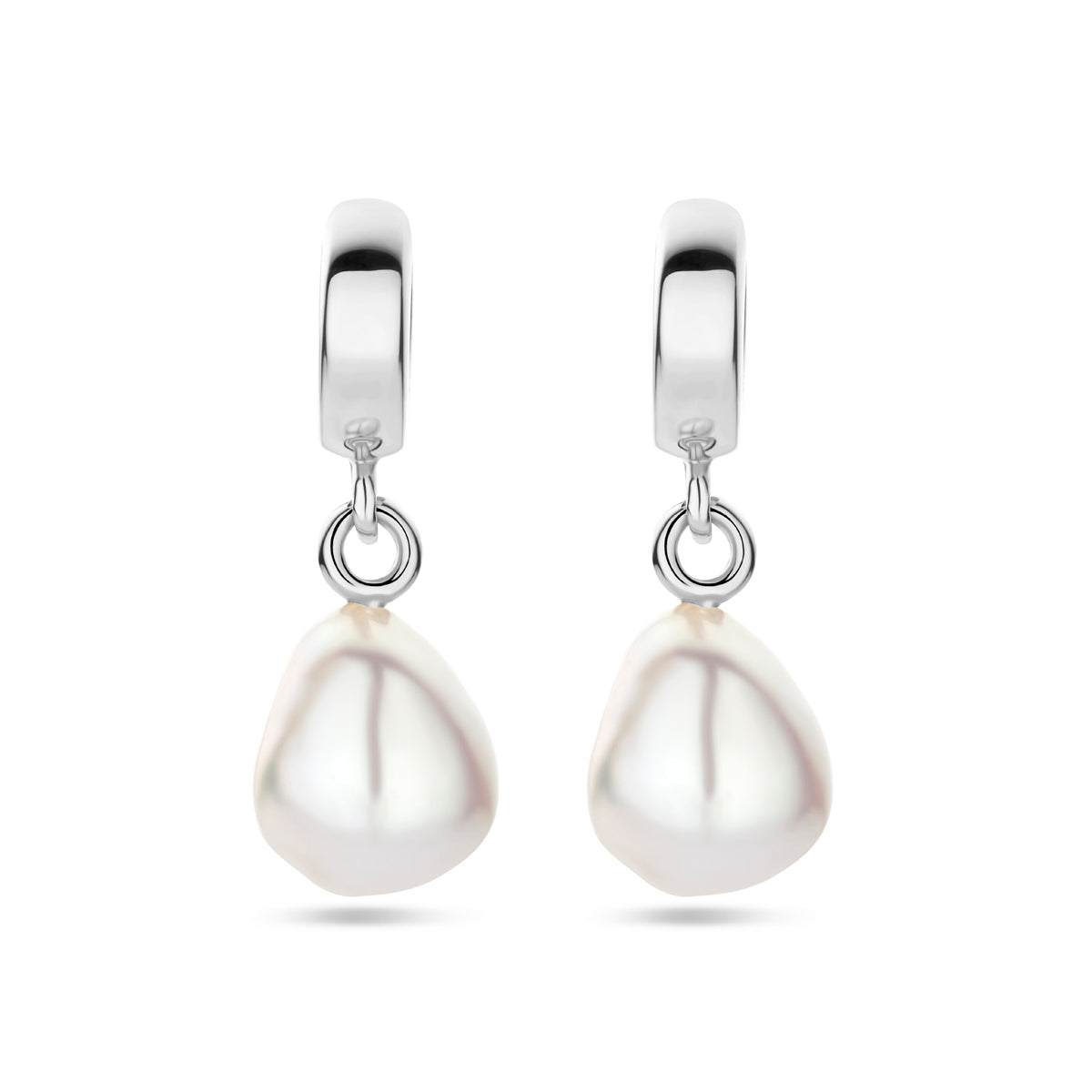 vDam Oorringen Parel 26 Mm Zilver Gerhodineerd 1339310