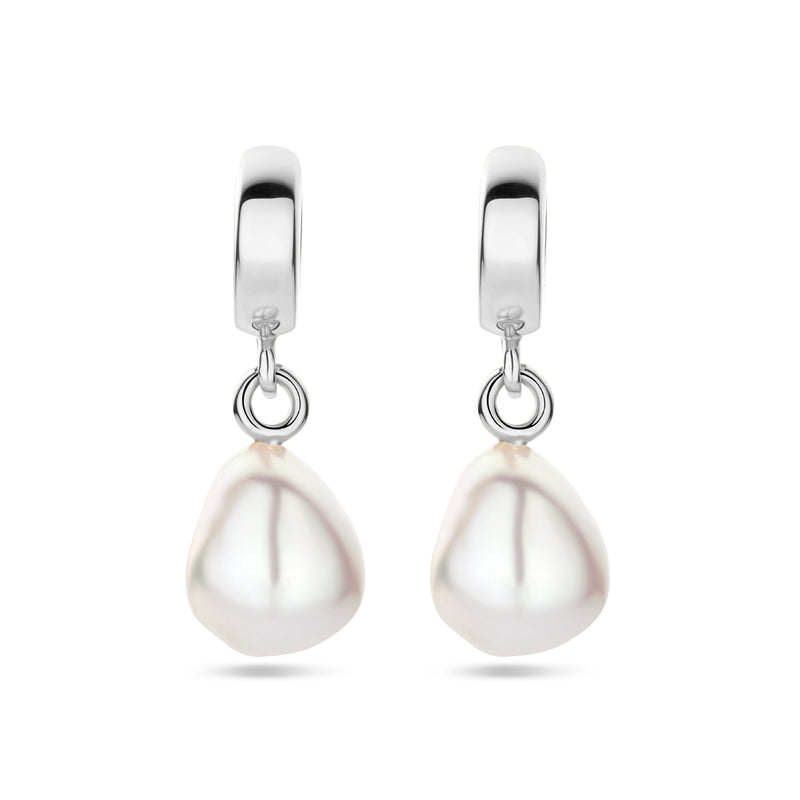 vDam Oorringen Parel 26 Mm Zilver Gerhodineerd 1339310