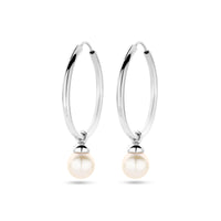 vDam Oorringen Parel 35 Mm Zilver Gerhodineerd 1339107