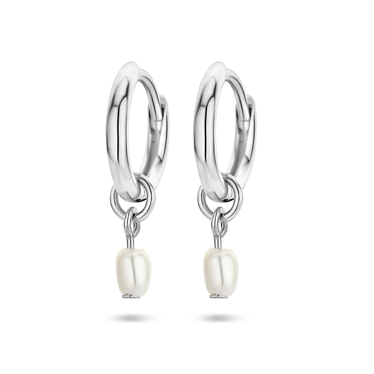 vDam Oorringen Parel Zilver Gerhodineerd 1335742