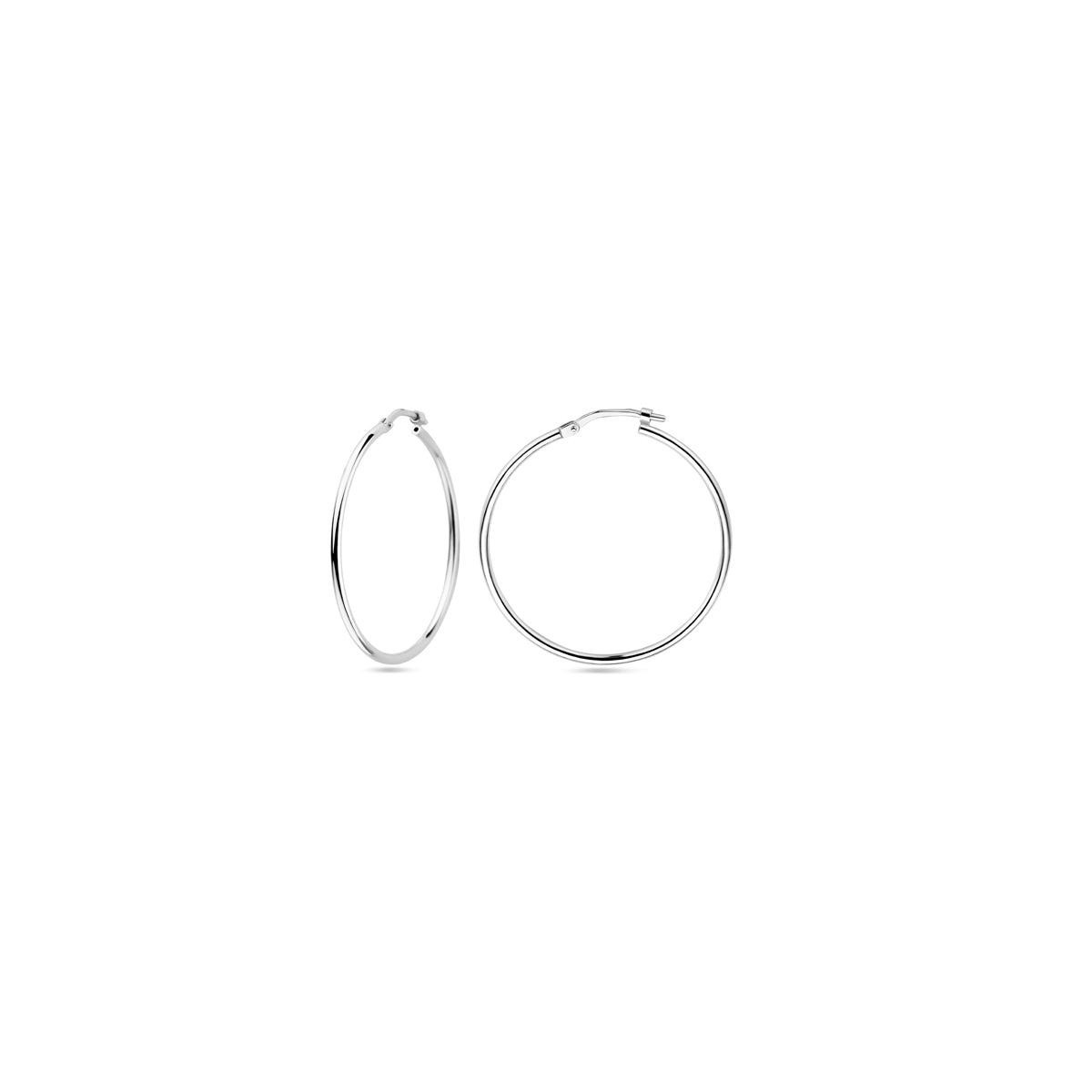 vDam Oorringen Ronde Buis 1,5 Mm Zilver Gerhodineerd 1338031