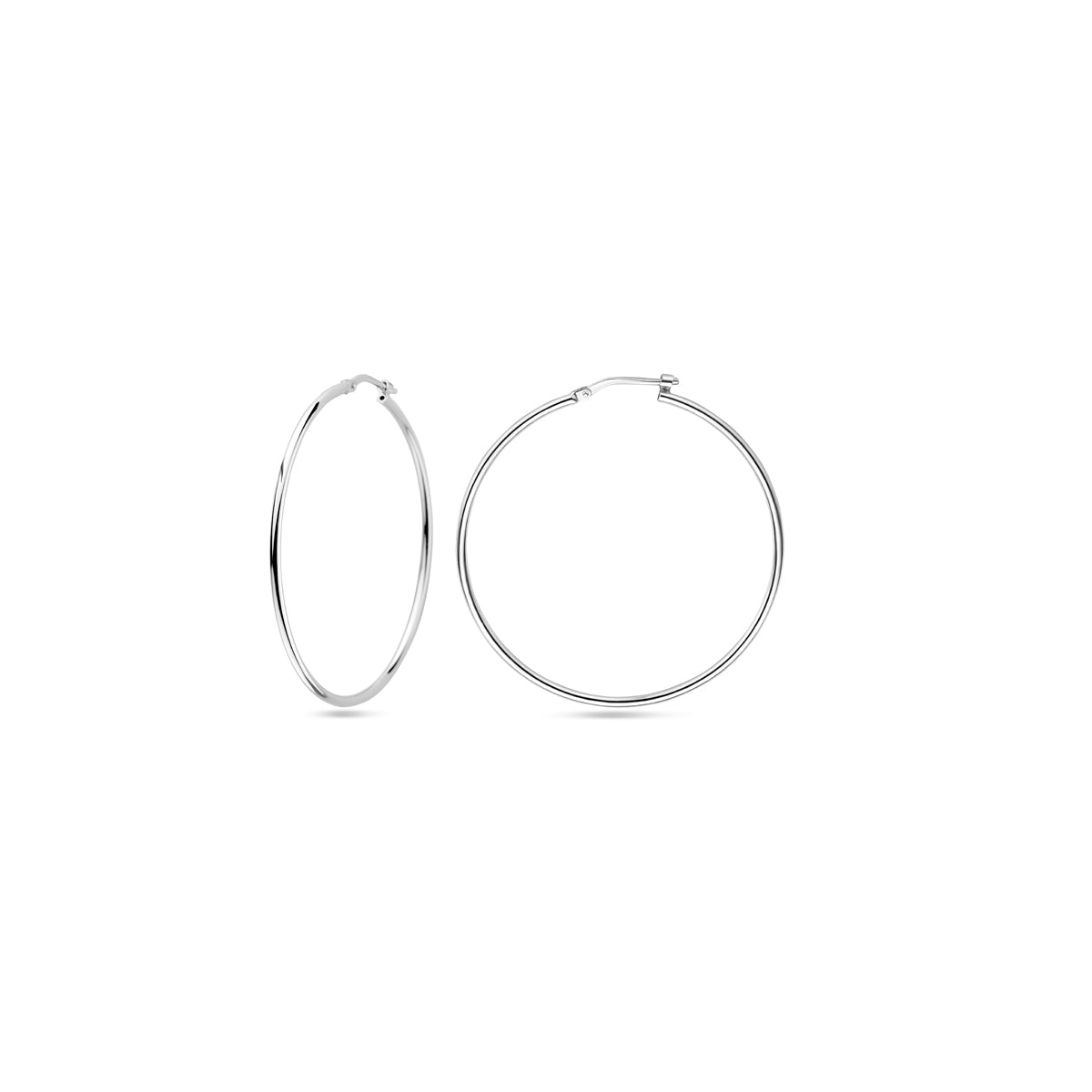 vDam Oorringen Ronde Buis 1,5 Mm Zilver Gerhodineerd 1338032