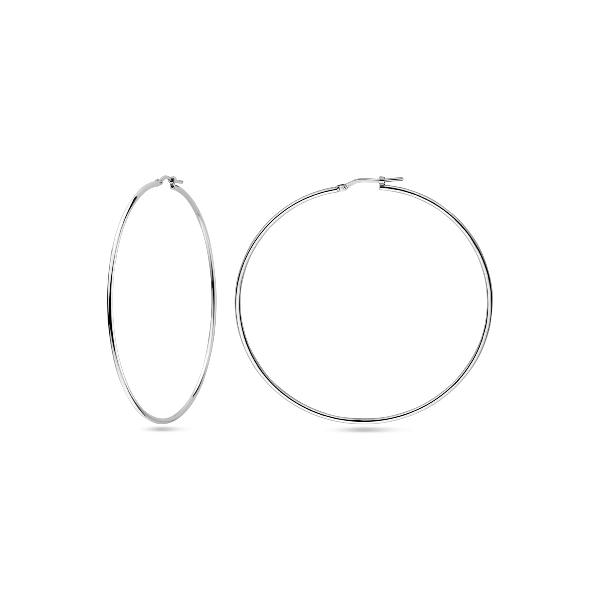 vDam Oorringen Ronde Buis 1,5 Mm Zilver Gerhodineerd 1338034