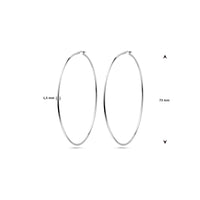 vDam Oorringen Ronde Buis 1,5 Mm Zilver Gerhodineerd 1338035