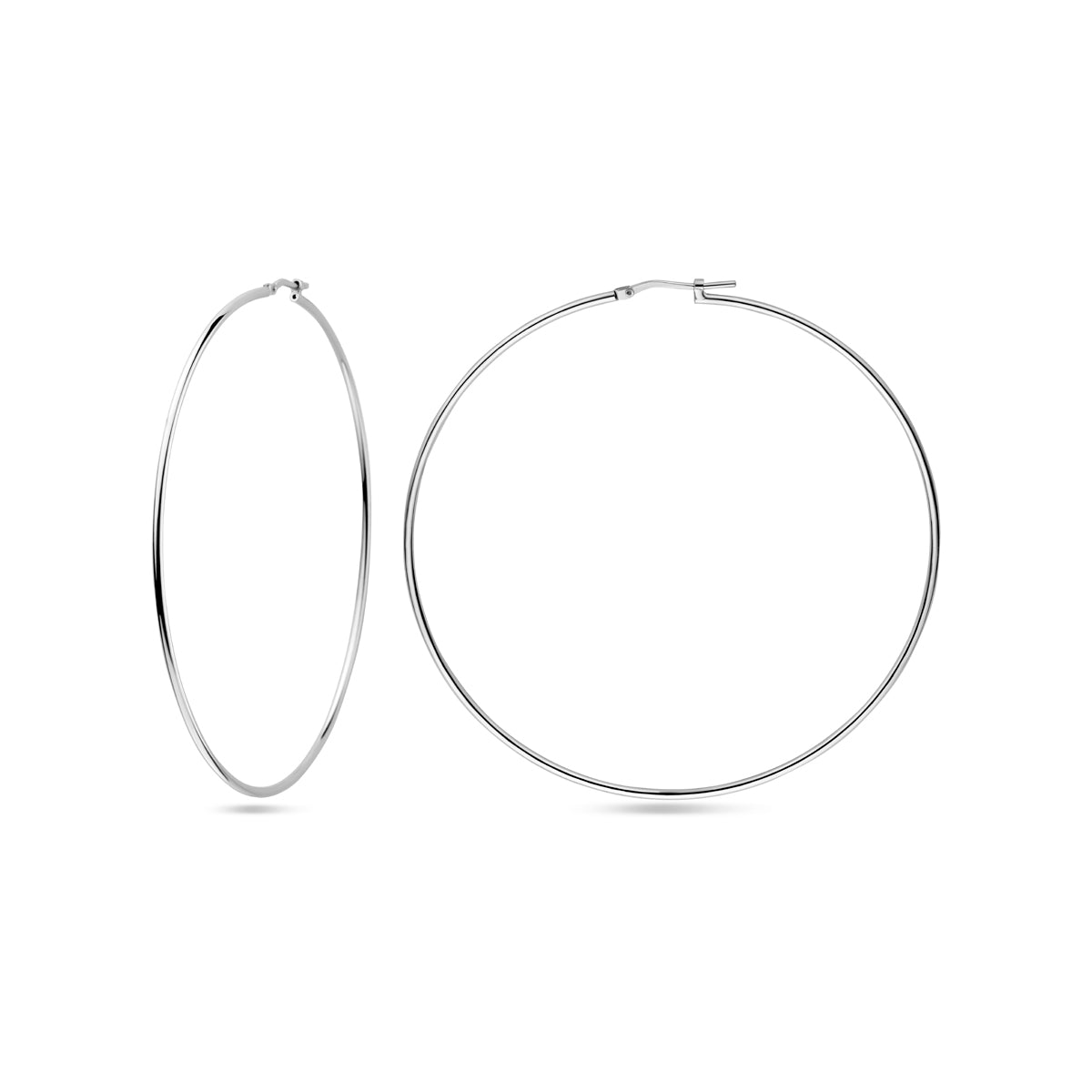 vDam Oorringen Ronde Buis 1,5 Mm Zilver Gerhodineerd 1338035