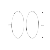 vDam Oorringen Ronde Buis 1,5 Mm Zilver Gerhodineerd 1338036