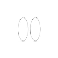 vDam Oorringen Ronde Buis 1,5 Mm Zilver Wit 1021866