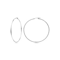 vDam Oorringen Ronde Buis 1,5 Mm Zilver Wit 1021866