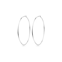 vDam Oorringen Ronde Buis 1,5 Mm Zilver Wit 1021867