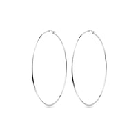 vDam Oorringen Ronde Buis 1,5 Mm Zilver Wit 1021868