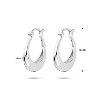 vDam Oorringen Ronde Buis 21,5 Mm Zilver Gerhodineerd 1339242