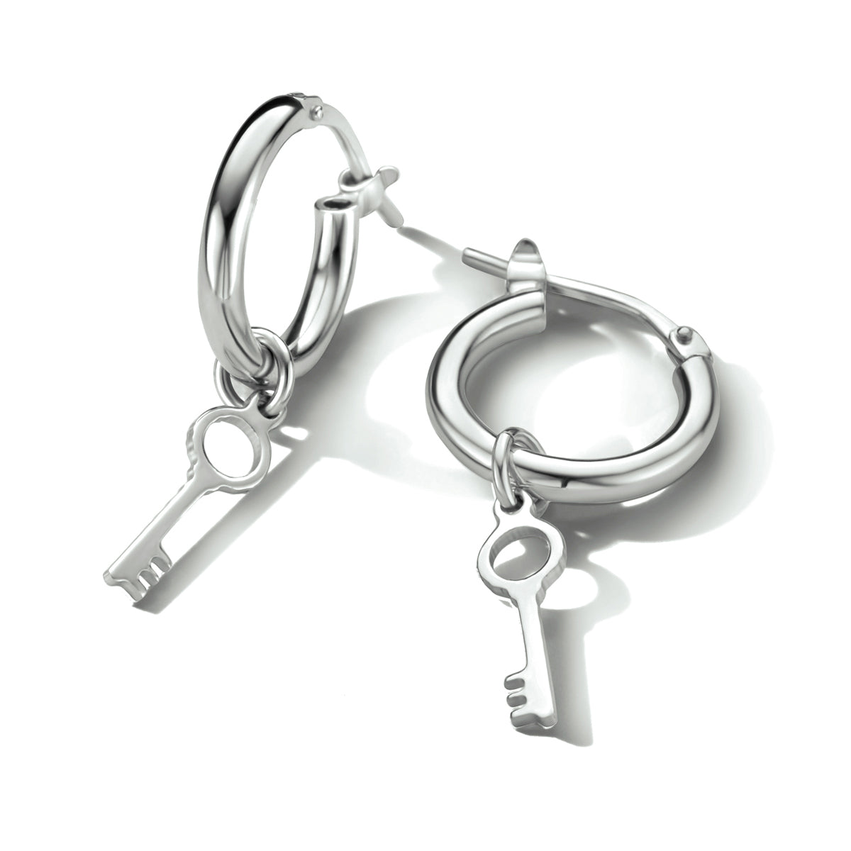 vDam Oorringen Sleutel Zilver Gerhodineerd 1334361