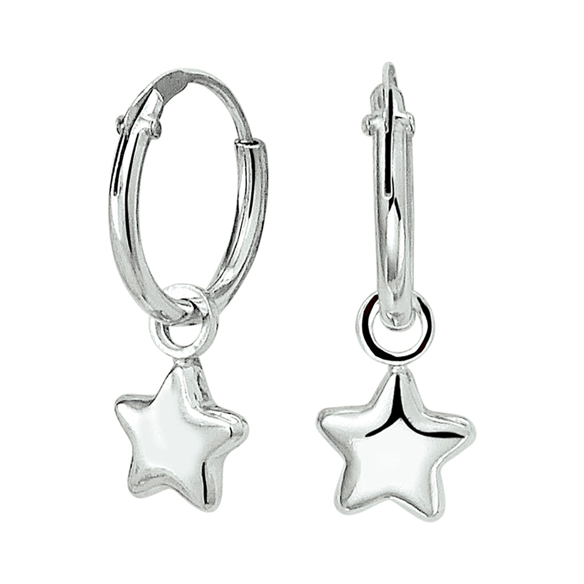 vDam Oorringen Ster Zilver Gerhodineerd 1327320