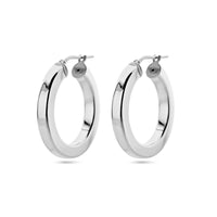 vDam Oorringen Vlakke Buis Zilver Gerhodineerd 1338756