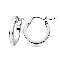 vDam Oorringen Wit Emaille Zilver Gerhodineerd 1338927