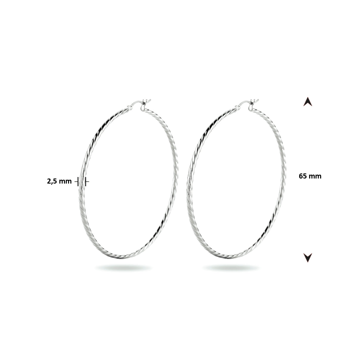 vDam Oorringen Zilver Gerhodineerd 1334138