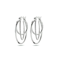 vDam Oorringen Zilver Gerhodineerd 1334759