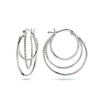 vDam Oorringen Zilver Gerhodineerd 1334759