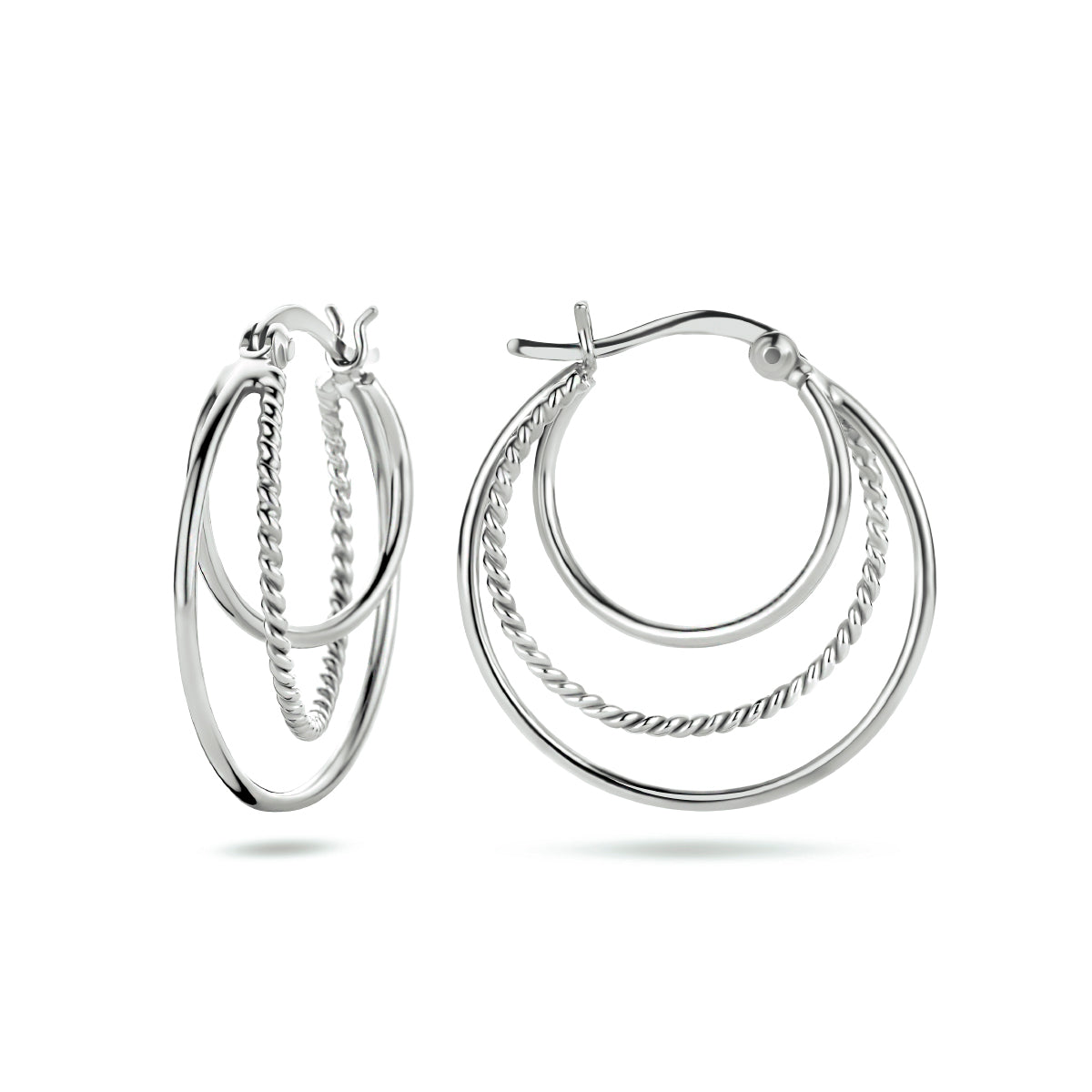 vDam Oorringen Zilver Gerhodineerd 1334759