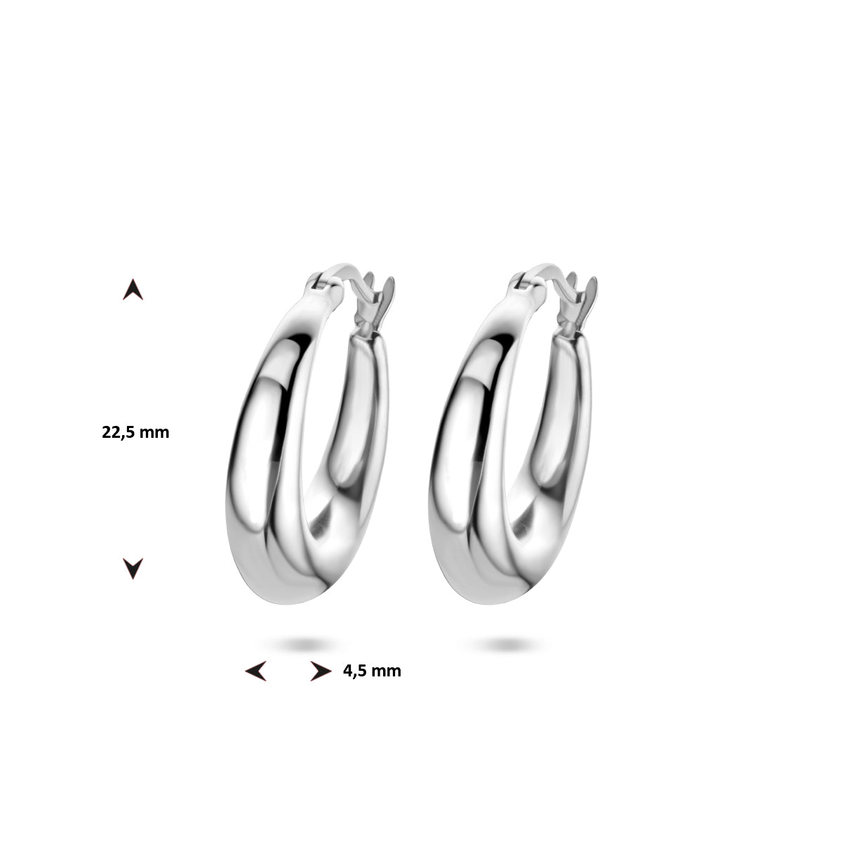 vDam Oorringen Zilver Gerhodineerd 1335727