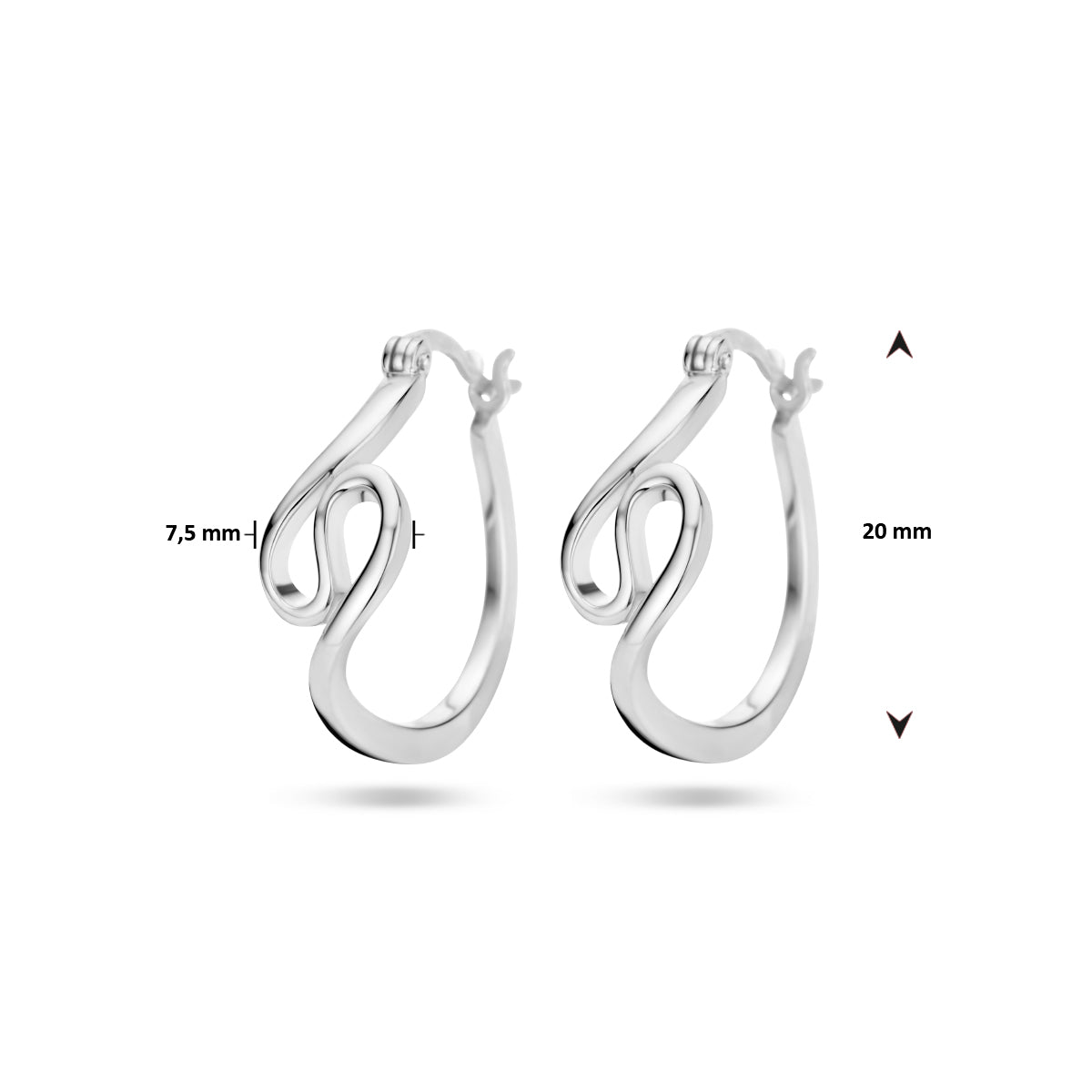 vDam Oorringen Zilver Gerhodineerd 1336175