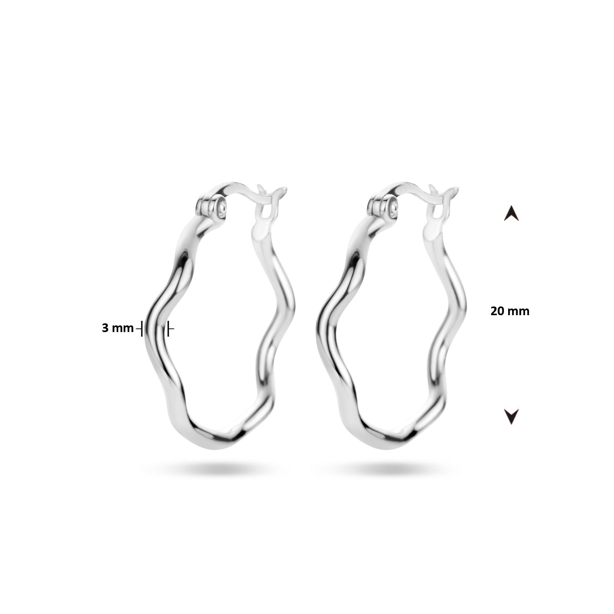 vDam Oorringen Zilver Gerhodineerd 1336176