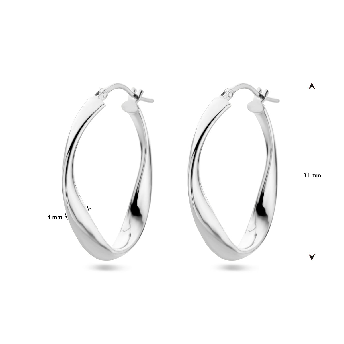 vDam Oorringen Zilver Gerhodineerd 1338400