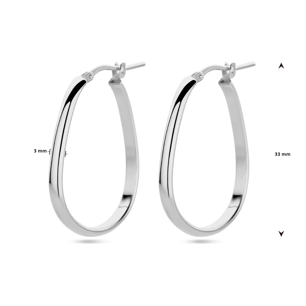 vDam Oorringen Zilver Gerhodineerd 1338739