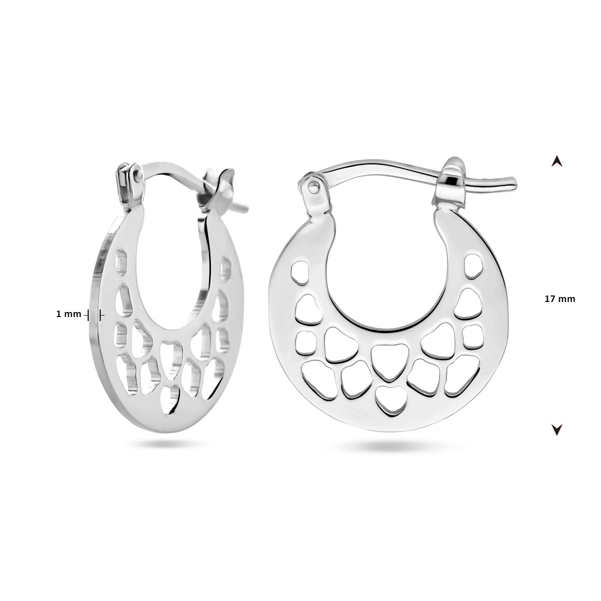 vDam Oorringen Zilver Gerhodineerd 1338754