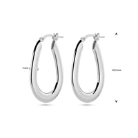 vDam Oorringen Zilver Gerhodineerd 1338758