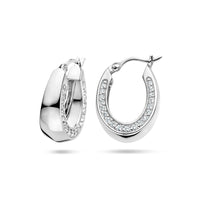 vDam Oorringen Zirkonia Zilver Gerhodineerd 1336690