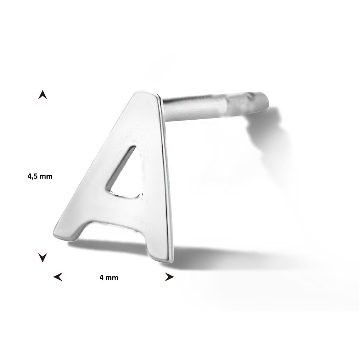 vDam Oorsteker Letter Zilver Gerhodineerd 1334379