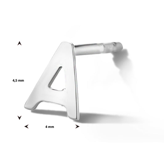 vDam Oorsteker Letter Zilver Gerhodineerd 1334379