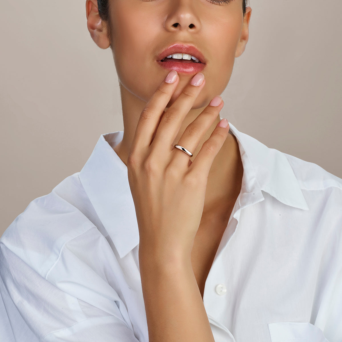 vDam Relatiering Zilver Gerhodineerd 1338153 Maat 18½