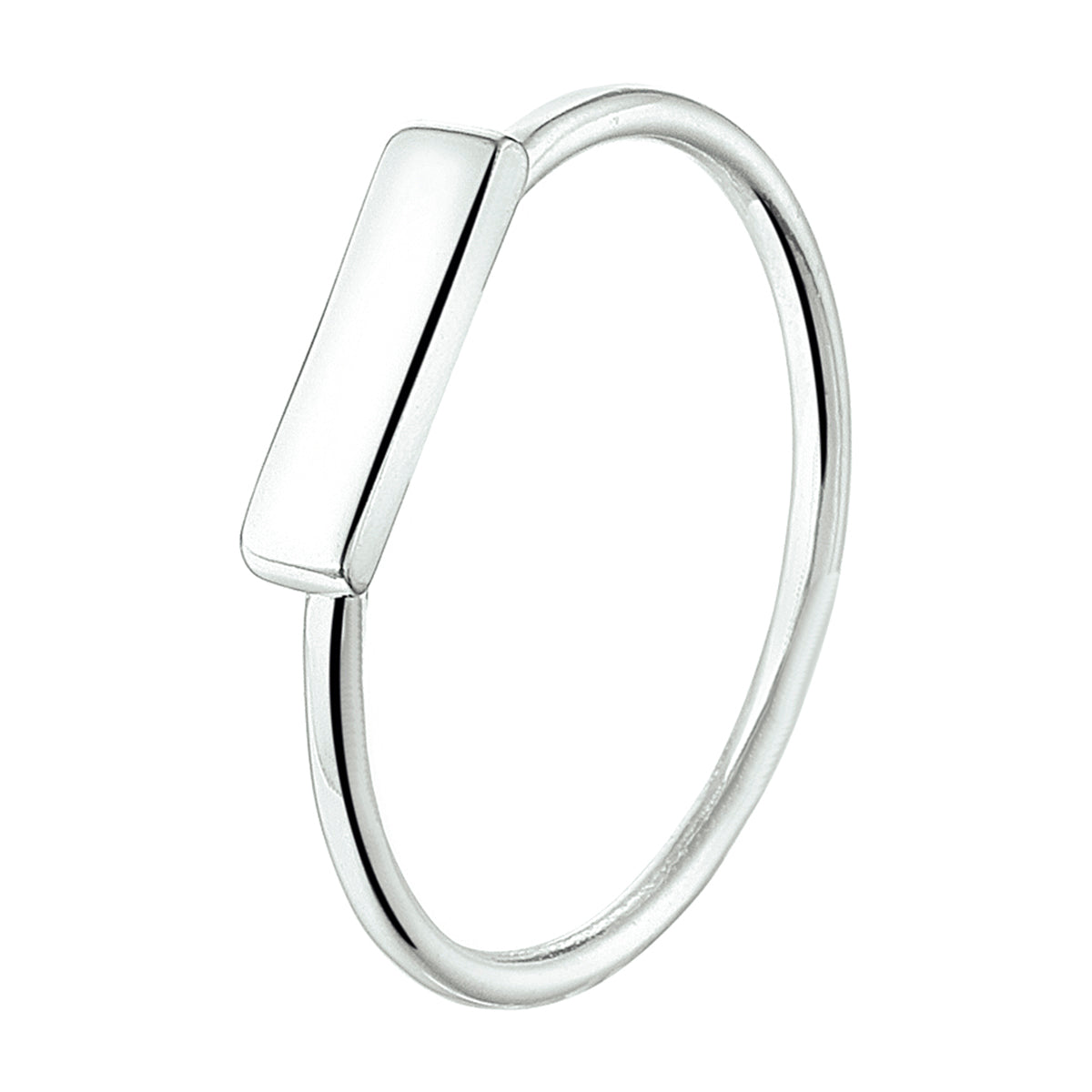 vDam Ring Balkje Zilver Gerhodineerd 1325080