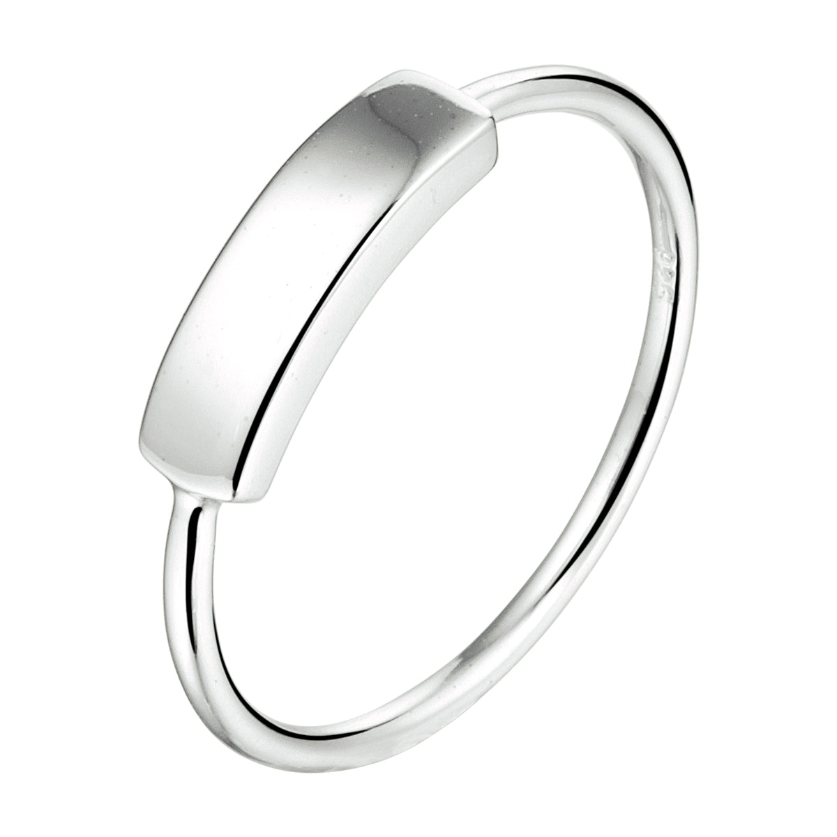 vDam Ring Balkje Zilver Gerhodineerd 1333055